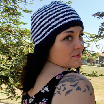 Striped Knit Hat