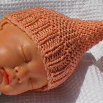 Baby Peach Pixie Hat