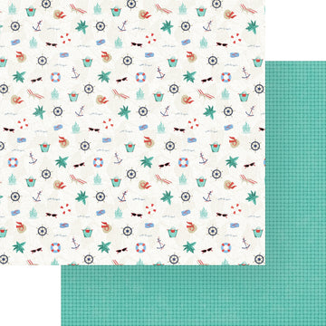 Photoplay Paper Set Sail Double-Sided Cardstock 12"X12" 25/Pkg - Sail Away