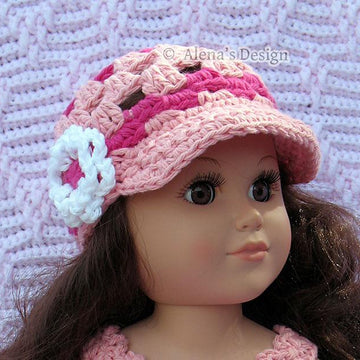 Visor Lace Doll Hat