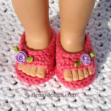 Open-Toed Doll Shoes
