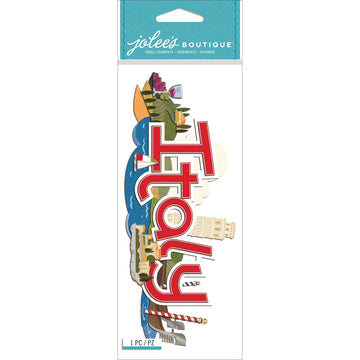 Jolee's Boutique Title Waves Dimensional Stickers - Italy