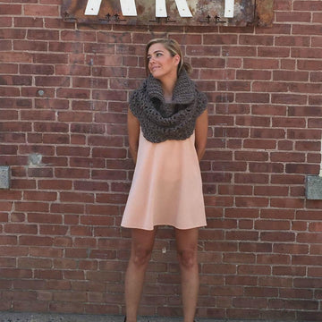 Openwork Poncho Cowl
