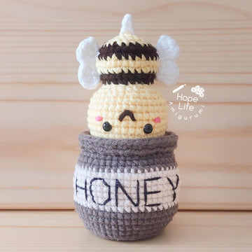 Bee in Honey Pot