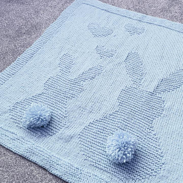Baby Bunny Knit Blanket