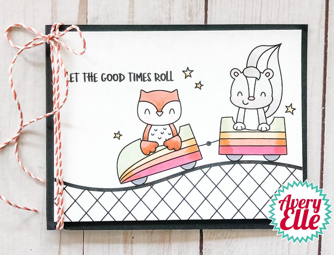 Avery Elle Clear Stamp Set 4"X6" - Peek-A-Boo Coaster