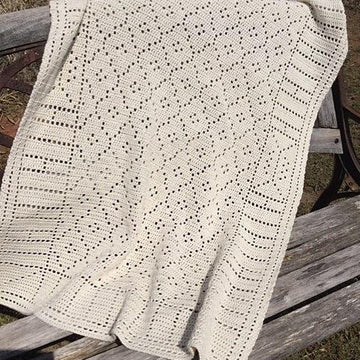 Mosaic Filet Lap Blanket