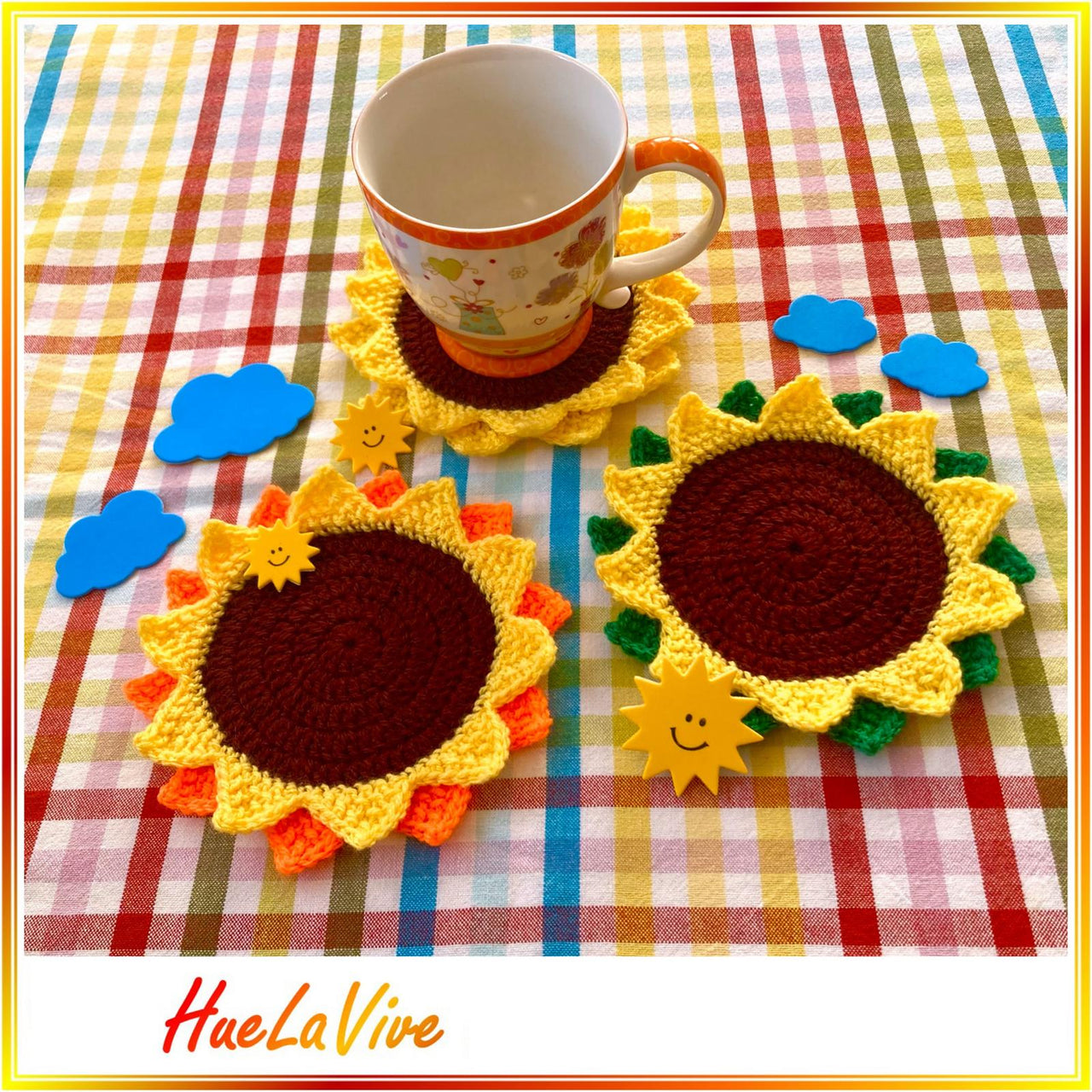 Sunflower coaster by HueLaVive