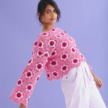 Carnation Hexagon jumper
