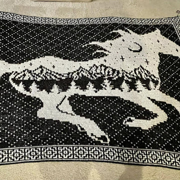 Wild Spirit Horse Mosaic Blanket