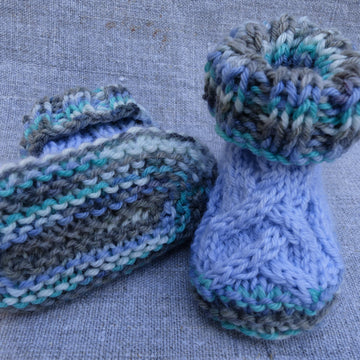 Babyschuhe Verzopft