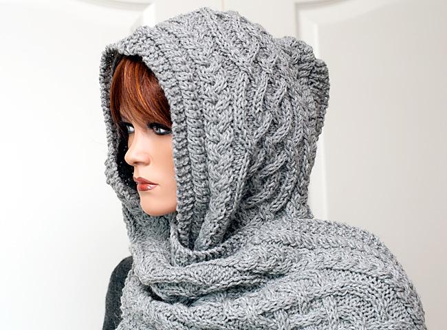 Hooded scarf 