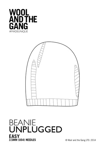 Beanie Unplugged in Wool and the Gang Sugar Baby Alpaca - Downloadable PDF
