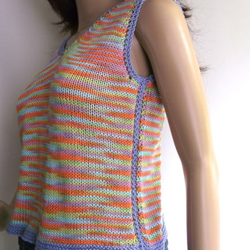 Candy stripe vest