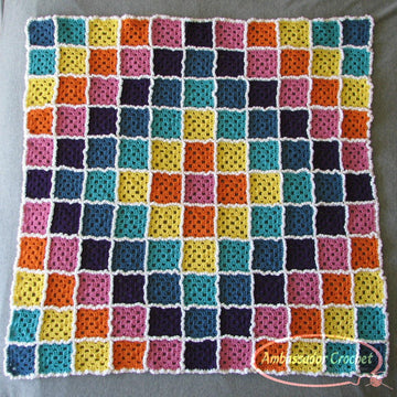 Candy Cloud Burst Baby Afghan