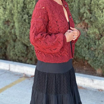 #336 Madison Cabled Cardigan