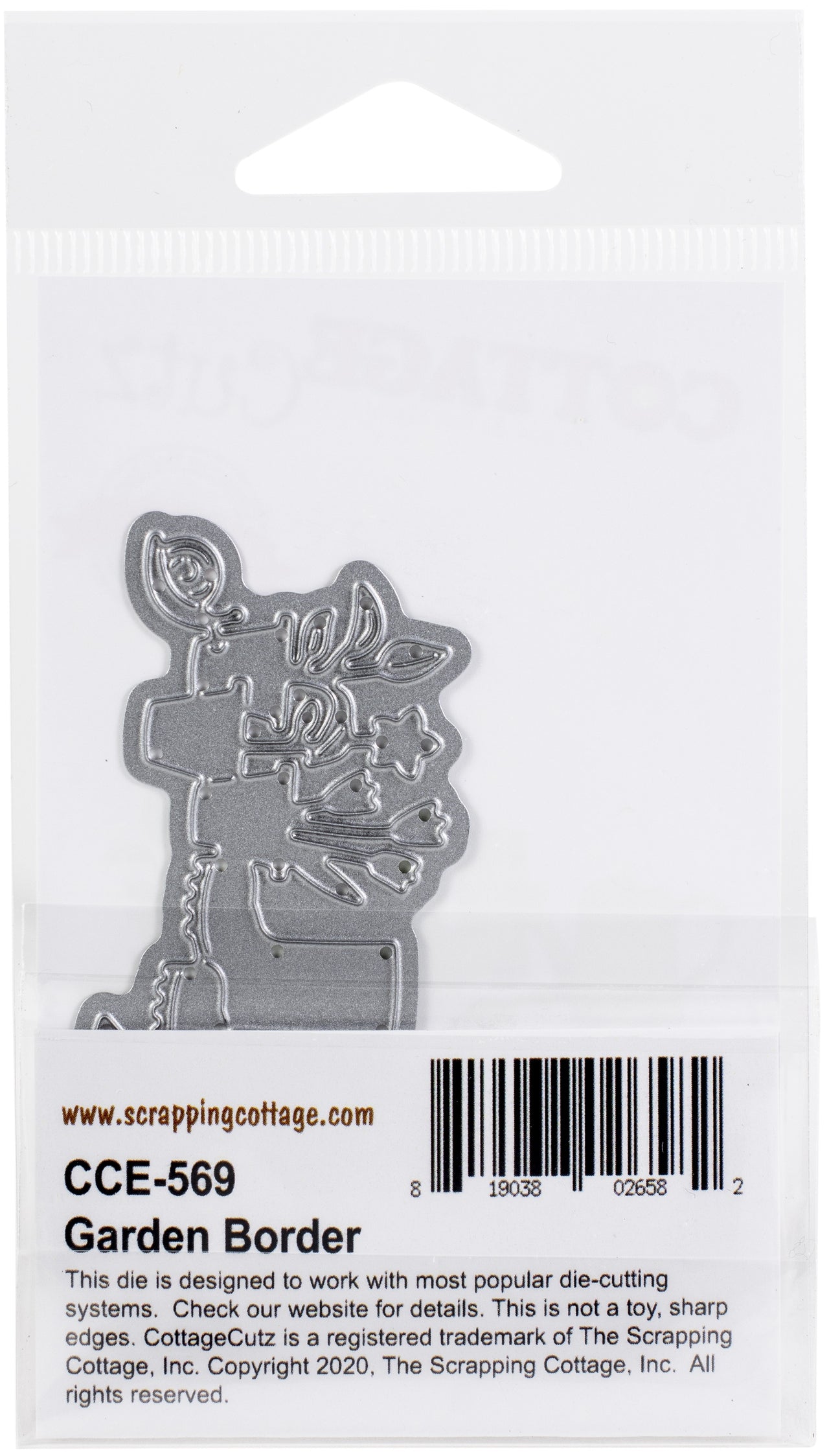 CottageCutz Elites Die - Garden Border 3"X1.2"