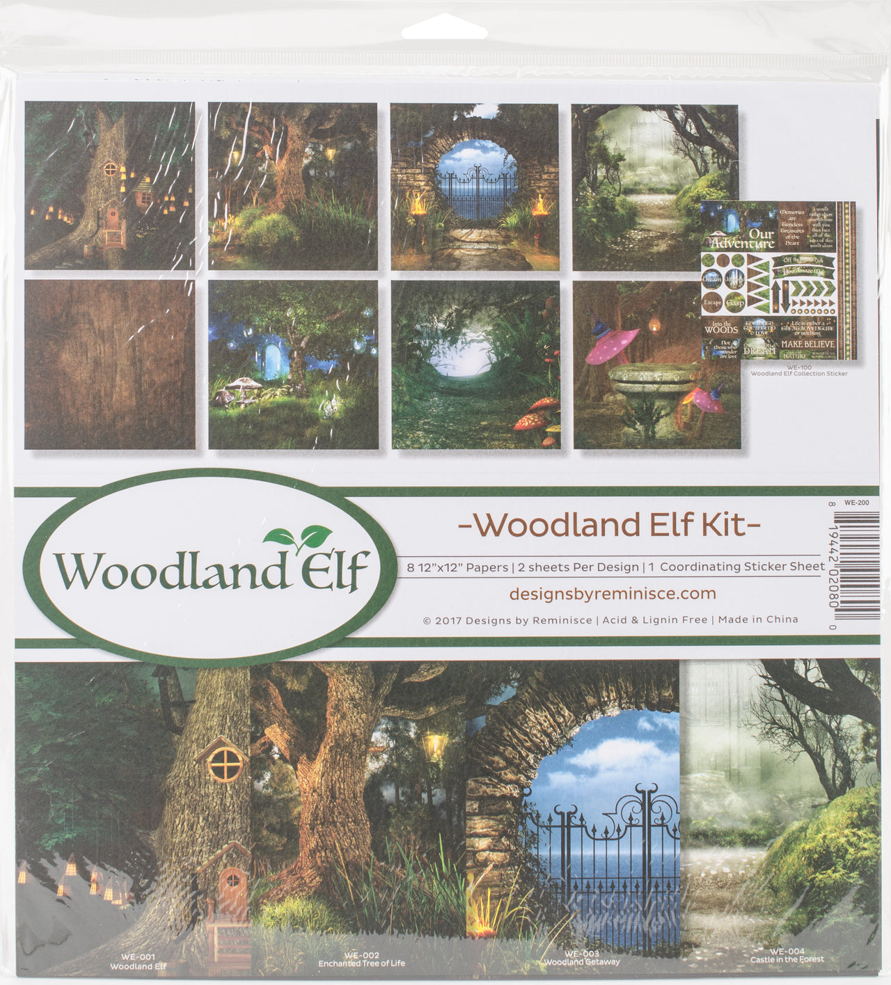 Reminisce Collection Kit 12"X12" - Woodland Elf