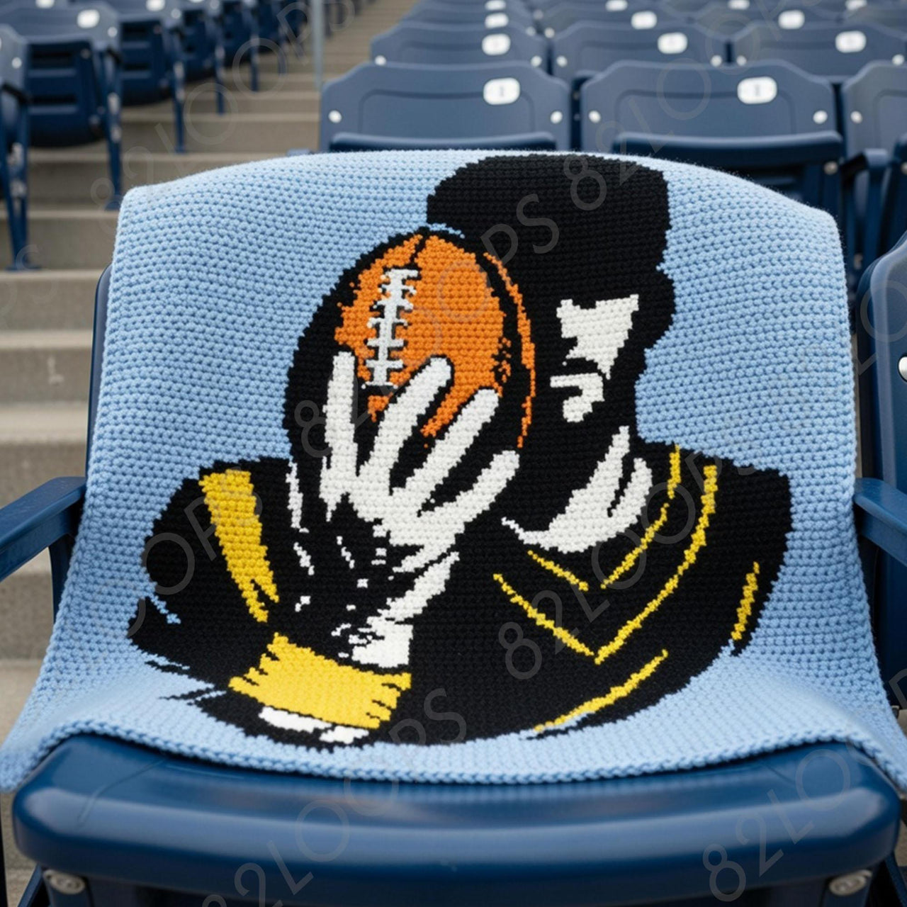 Football Baby CROCHET Blanket Pattern