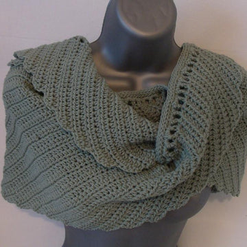 Kerchief Style Triangular Shaped Shawl