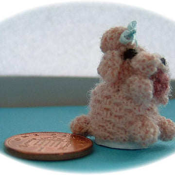 1:12th scale Poodle toilet roll cover