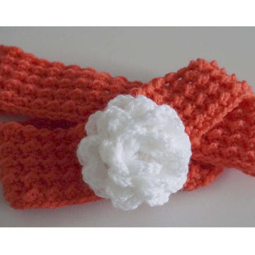 Crochet Pattern For The Dog Loop "Red with Rose" (customizable)