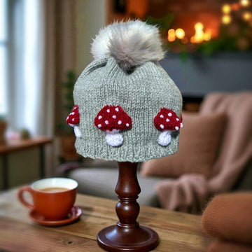 Mushroom Beanie Winter Hat