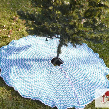 Chevron Illusion Tree Skirt