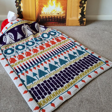 Sonia's Holiday - Overlay Mosaic Blanket
