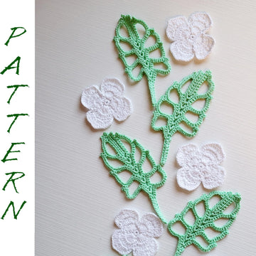 Openwork leaf and flower pattern