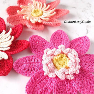 Dahlia Flower Applique