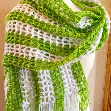 Crochet Open Weave Summer Shawl