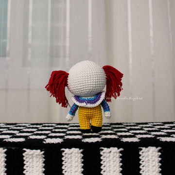 Chibi Pennywise Amigurumi Pattern – Cute Mini Crochet PDF