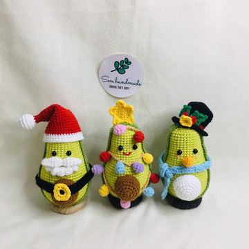 Snow Cado- crochet pattern- PDF file- English