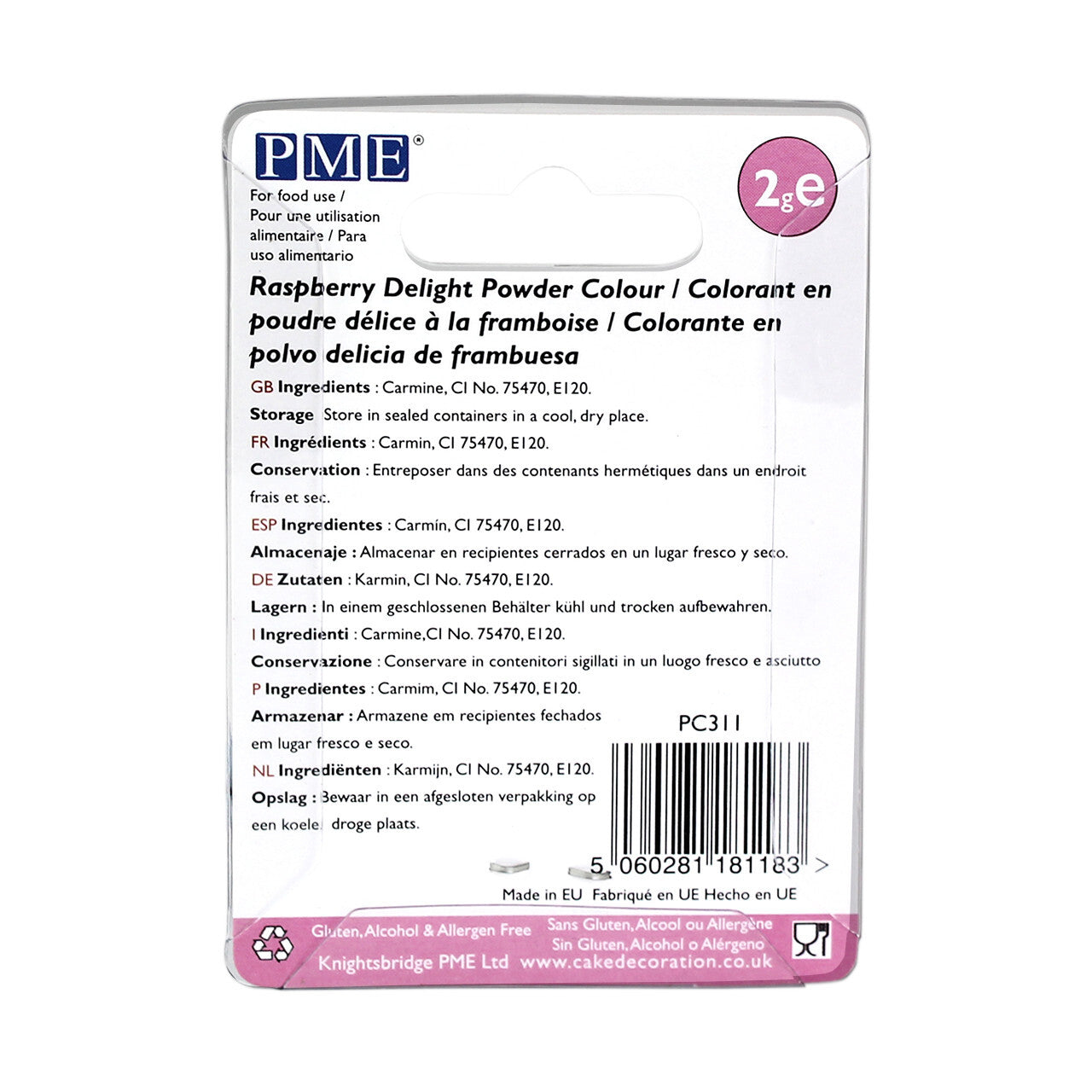PME Cake Carded Powder Colour