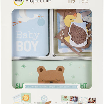 American Crafts Project Life Value Kit 120/Pkg - Lullaby Boy
