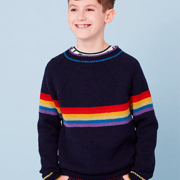 Rae Jumper - Knitting Pattern in Debbie Bliss Rialto DK