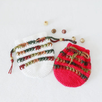 Stashdown Crochet Drawstring Pouch