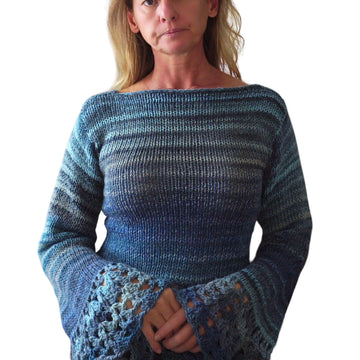 Blue Sentro machine sweater