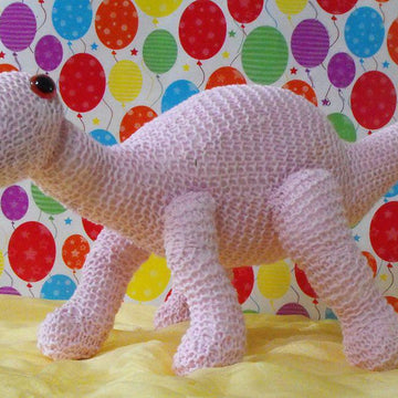 NURSERY BABY DINOSAUR TOY KNITTING PATTERN - MADMONKEYKNITS.COM