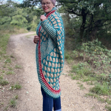 Honeycomb Blanket Cardigan