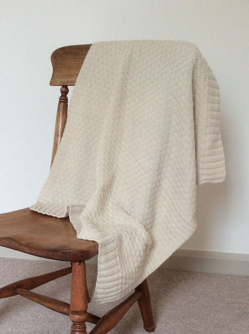 Basketweave Cashmere Baby Blanket