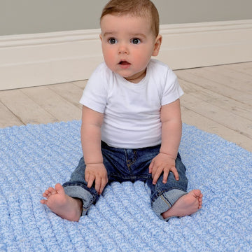 Baby Cushion, Blanket, Playmat & Cot Bumper in Rico Creative Pompon Party - 220 - Leaflet
