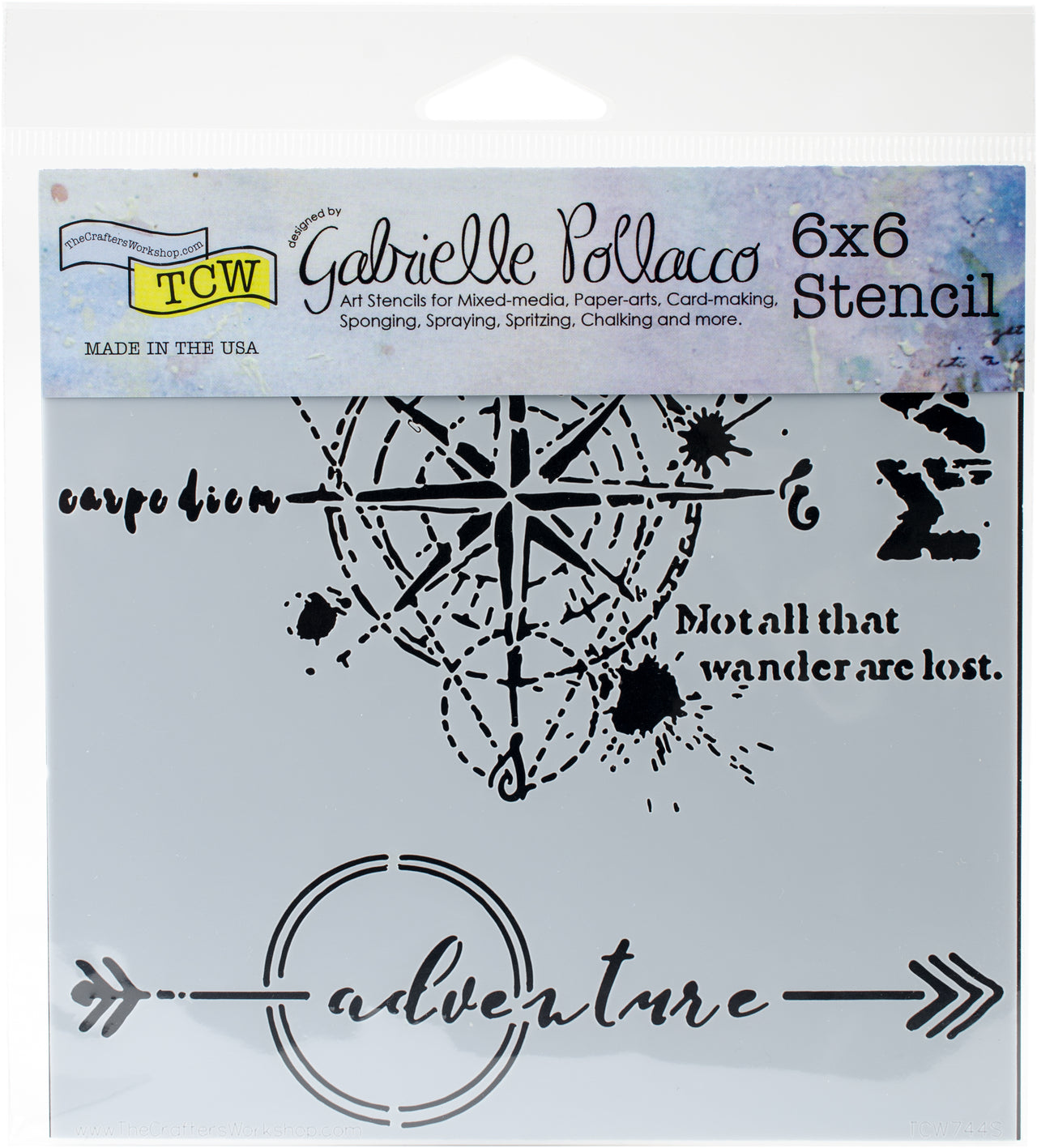 The Crafter's Workshop Crafter's Workshop Template 6"X6" - Wanderlust