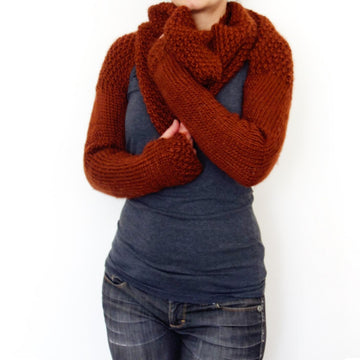 Rust Sweater Scarf