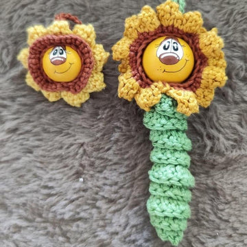 Sonnenblume im Taschenformat Sorgenwürmchen