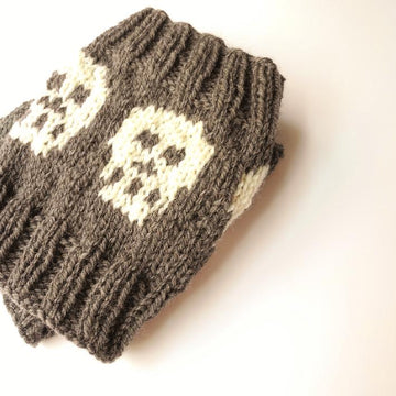Snuggly Skull Boot Cuffs