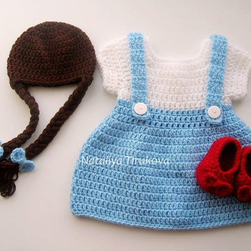 Dorothy Baby Wig, Dress and Shoes Outfit