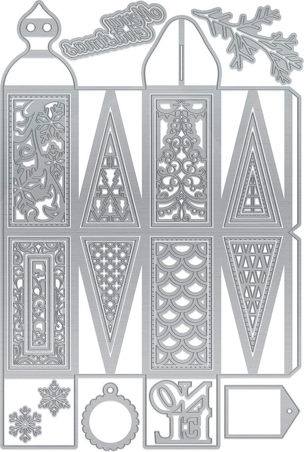 Tonic Studios Verso Dimensions Dies 29/Pkg - Winter Wonderland Large Gift Box Set