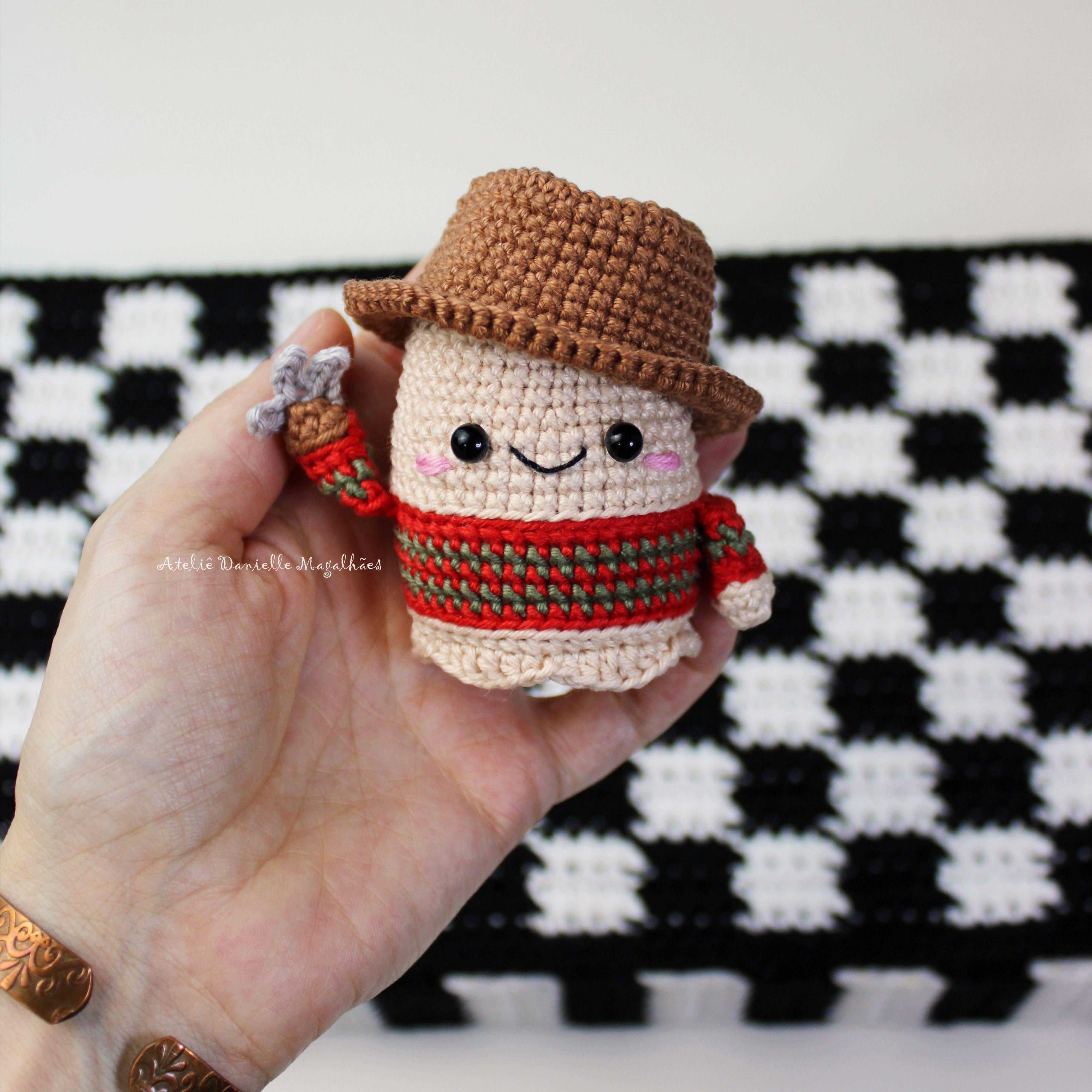 Freddy Boo Crochet Pattern PDF, Tiny Spooky Ghost Amigurumi, Easy Halloween Crochet Pattern